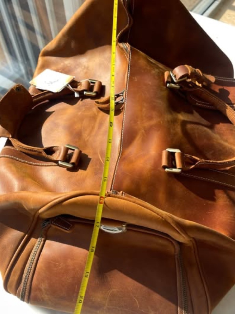 Real Leather Duffel Bag